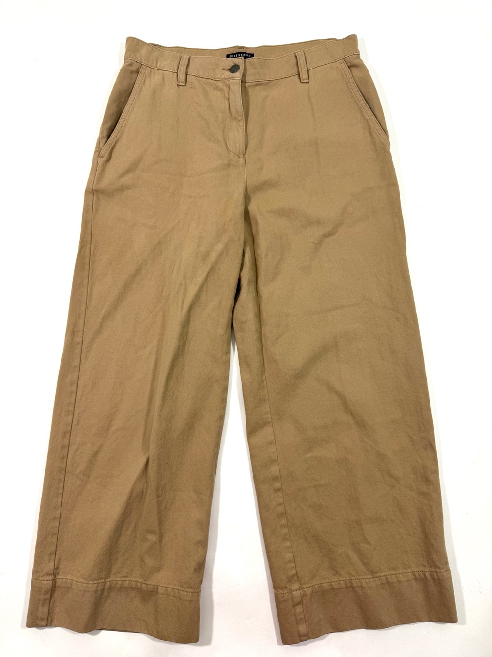 Eileen Fisher High Waist Wide Leg Ankle Pants